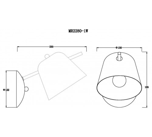 Бра MyFar MR2280-1W Clementine