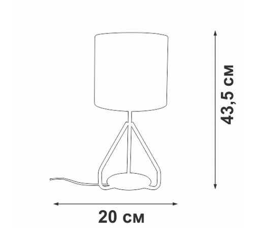 Настольная лампа декоративная Vitaluce V2899-0/1L V2899