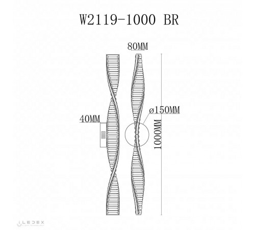 Бра iLedex W2119-1000 BR Vision