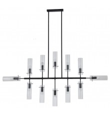 Люстра на штанге Indigo 11053/12R Black Saetta