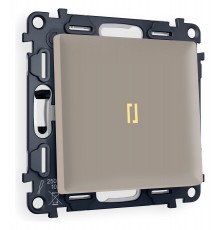 Выключатель одноклавишный с подсветкой без рамки Ambrella Volt MA362010 Quant