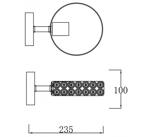 Бра Escada 679/1A Black Banjo