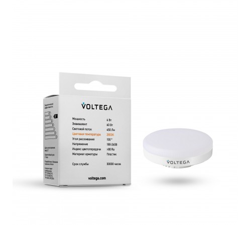 Лампа светодиодная Voltega 7770 GX53 6W