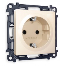 Розетка с заземлением, без рамки Ambrella Volt MA306010 Quant