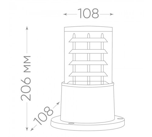 Наземный низкий светильник Feron 41915 Сан-Франциско