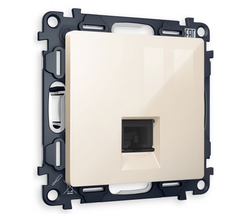 Розетка телефонная RJ-11 со штрокой, без рамки Ambrella Volt MA312030 Quant