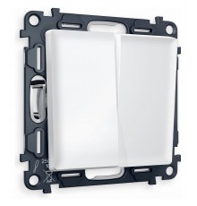 Выключатель двухклавишный без рамки Ambrella Volt MA123010 Quant