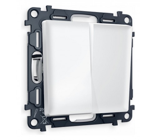 Выключатель двухклавишный без рамки Ambrella Volt MA123010 Quant