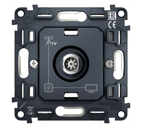 Механизм ТВ-розетки оконечная Ambrella Volt VM202 Quant