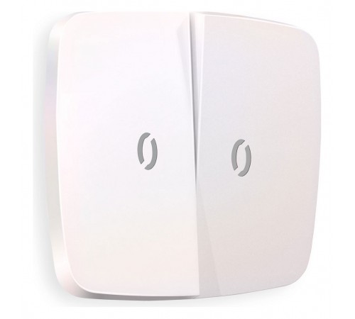 Клавиши для выключателя двухклавишного c подсветкой Quant OP2040