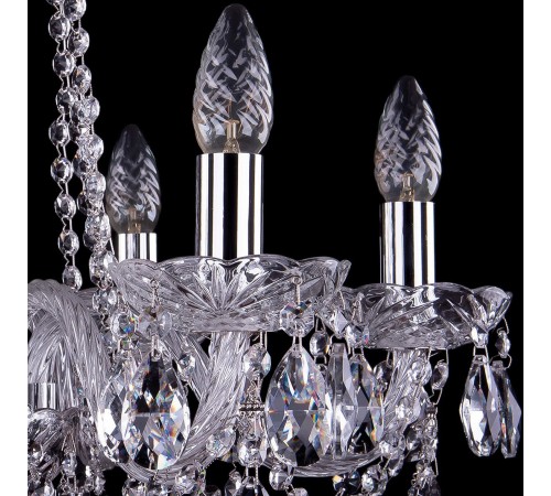 Подвесная люстра Bohemia Ivele Crystal 1402/6/195/Ni 1402