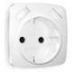 Накладка для розетки с заземлением и со шторками и 2хUSB type A Ambrella Volt OP1090 Quant