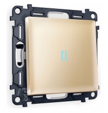 Выключатель проходной одноклавишный с подсветкой Ambrella Volt MA602040 Quant