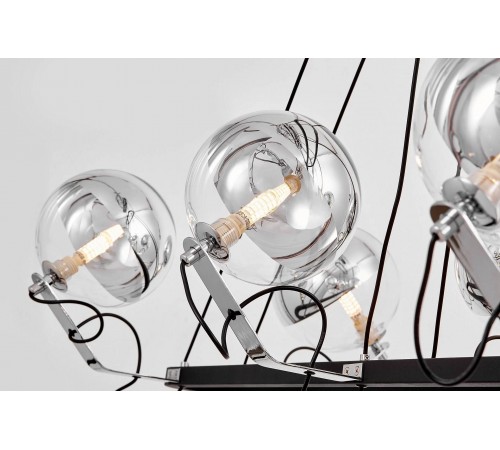 Подвесная люстра LUMINA DECO LDP 9110-8-PR BK+CHR MARSEO