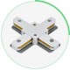 Соединитель X-образный для треков Hesby Lighting 0032 Skylite