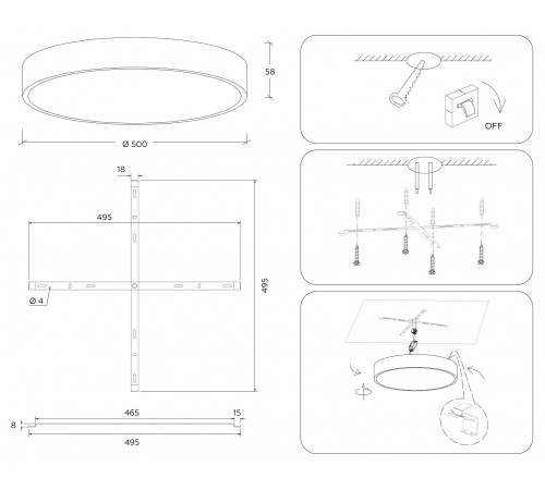 Накладной светильник Ambrella Light FV5531 FV