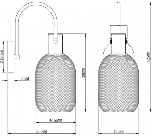 Бра Moderli V2800-1W Alina