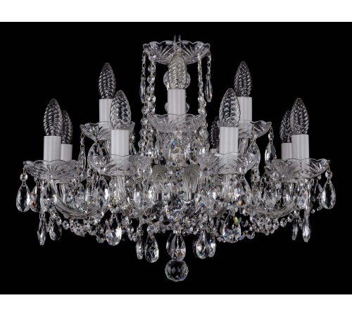Подвесная люстра Bohemia Ivele Crystal 1402/8_4/195/Ni 1402