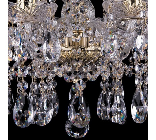 Подвесная люстра Bohemia Ivele Crystal 1413/8/165/G/Tube 1413