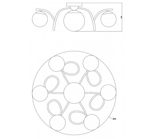 Потолочная люстра Moderli V1150-5C Circle