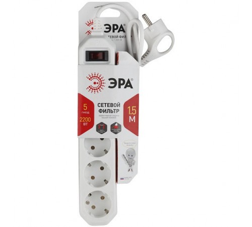 Сетевой фильтр Эра Б0019031 USF-5es