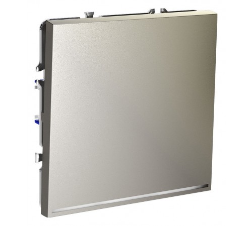 Выключатель проходной одноклавишный с подсветкой без рамки Voltum VLS010404 S70