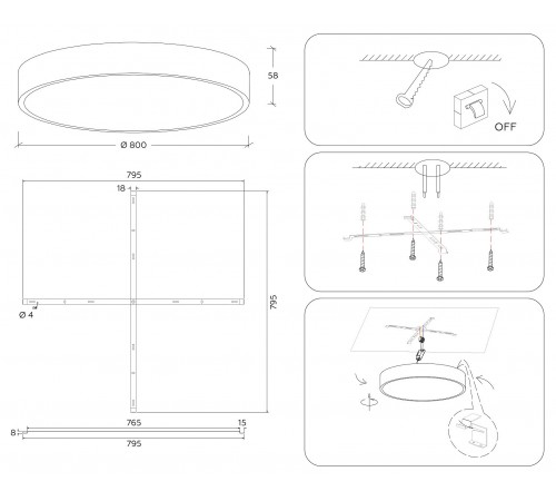 Накладной светильник Ambrella Light FV5542 FV