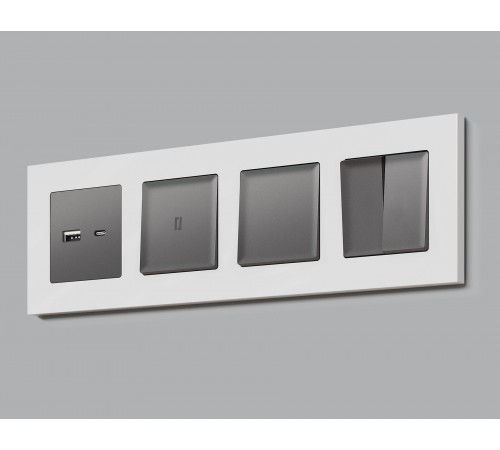 Клавиша для выключателя одноклавишного c подсветкой Ambrella Volt AP6520 Quant