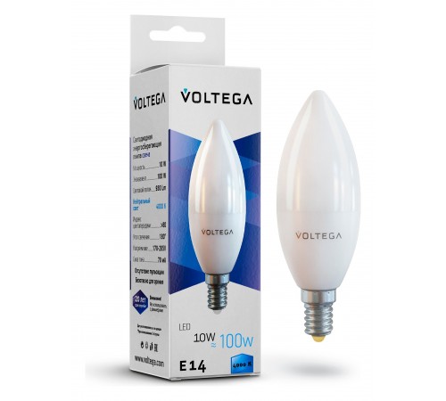 Лампа светодиодная Voltega 7065 Candle 10W