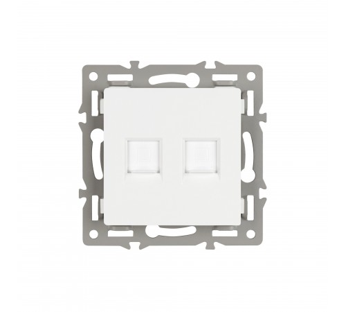 Розетка двойная RJ-12 и Ethernet RJ-45, без рамки Arlight 45336 SCT