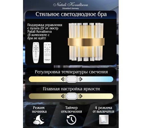 Накладной светильник Natali Kovaltseva LED LAMPS 81125/1W ROYALTON