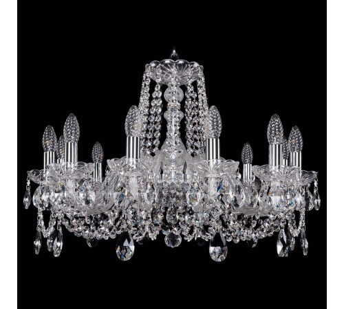 Подвесная люстра Bohemia Ivele Crystal 1402/12/240/Ni 1402