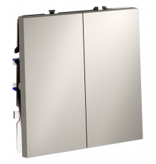 Выключатель двухклавишный без рамки Voltum VLS020103 S70