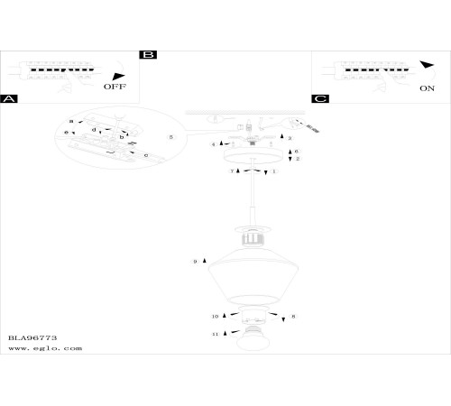 Подвесной светильник Eglo 96773 Murmillo
