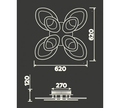 Потолочная люстра Ambrella Light FA4493 FA