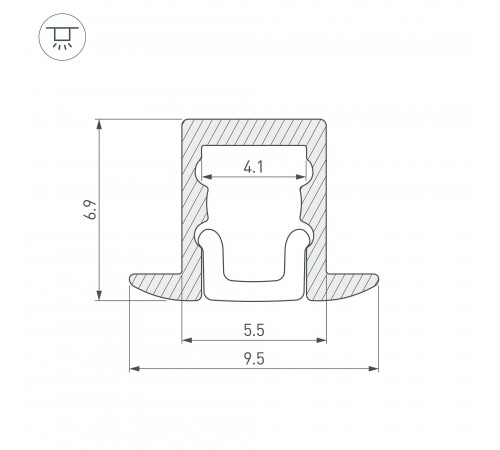 Профиль встраиваемый Arlight 036400 ARH-KANT