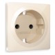 Накладка для розетки с заземлением и со шторками Ambrella Volt AP3070 Quant