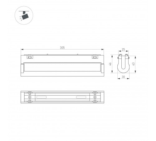 Накладной светильник Arlight 044450 MAG-VIBE