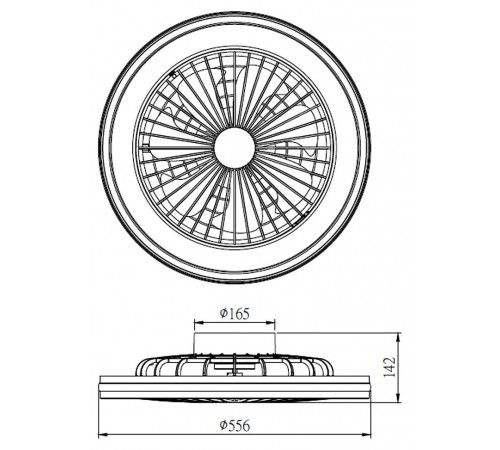 Светильник с вентилятором Mantra (люстры-вентиляторы) 7862 Gamer