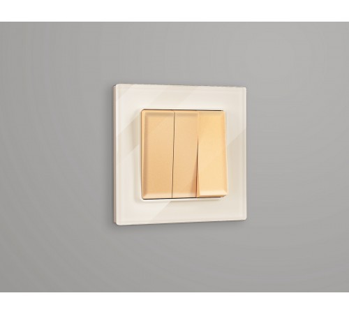 Рамка на 1 пост Ambrella Volt AF330301 Platos Стекло органическое