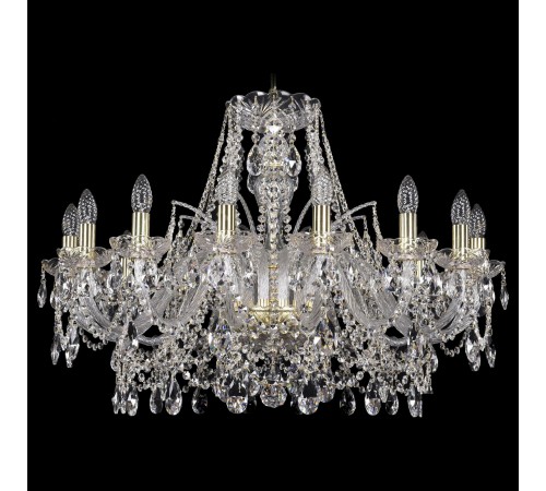 Подвесная люстра Bohemia Ivele Crystal 1411/16/300/G 1411