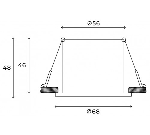 Встраиваемый светильник Hesby Lighting HSBL_0101 Verdal
