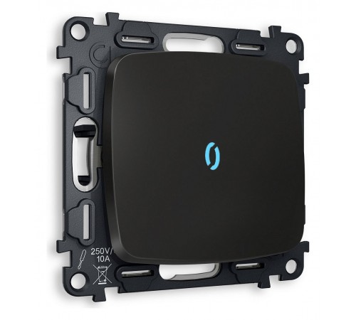 Выключатель проходной одноклавишный с подсветкой без рамки Ambrella Volt MO802040 Quant