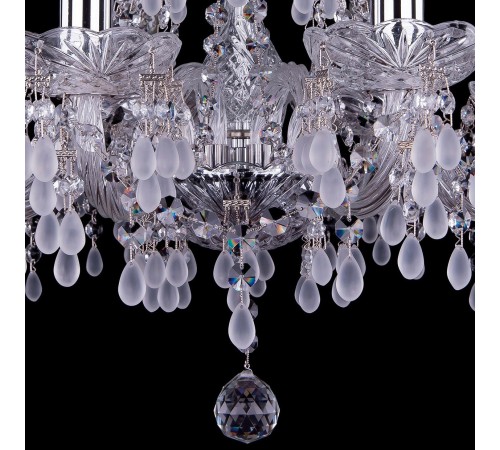 Подвесная люстра Bohemia Ivele Crystal 1410/8/195/Ni/V0300 1410