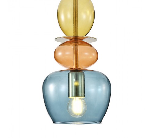 Подвесной светильник Indigo 11065/1P Blue Millefiori