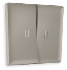 Клавиши для выключателя двухклавишного c подсветкой Quant AP3640