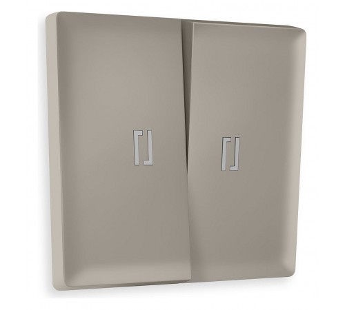 Клавиши для выключателя двухклавишного c подсветкой Quant AP3640