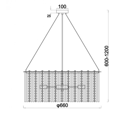 Подвесная люстра Escada 2104/8S Astley