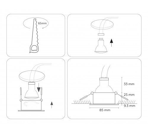 Встраиваемый светильник Ambrella Light TN1181 TN