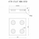Накладной светильник iLedex 4778-37x37 MBK+SGD Link